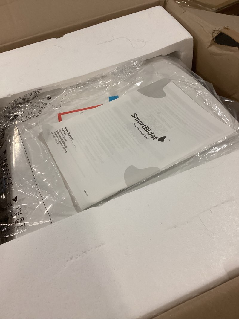 Condition photo showing Good Condition for smartbidet® sb-1000we electric smart bidet toilet seat with heated seat, warm air dryer, temperature control wash, and remote control, elongated seat elongated remote control