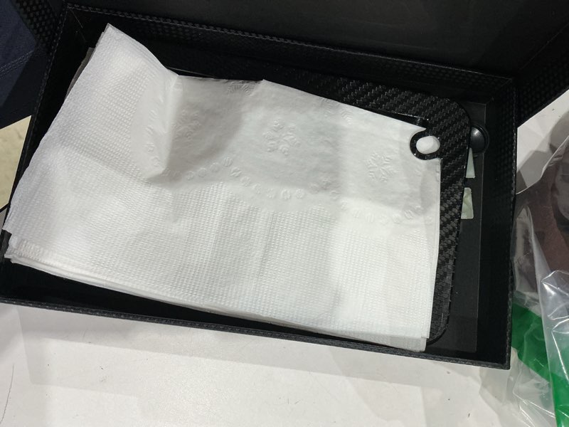 Condition photo showing Good Condition for real carbon fiber motorcycle license plate frame – lightweight, street-legal plate cover with anti-theft screws, universal fit for us/canada/mexico, for sport bikes, scooters, atvs, utvs (slim)