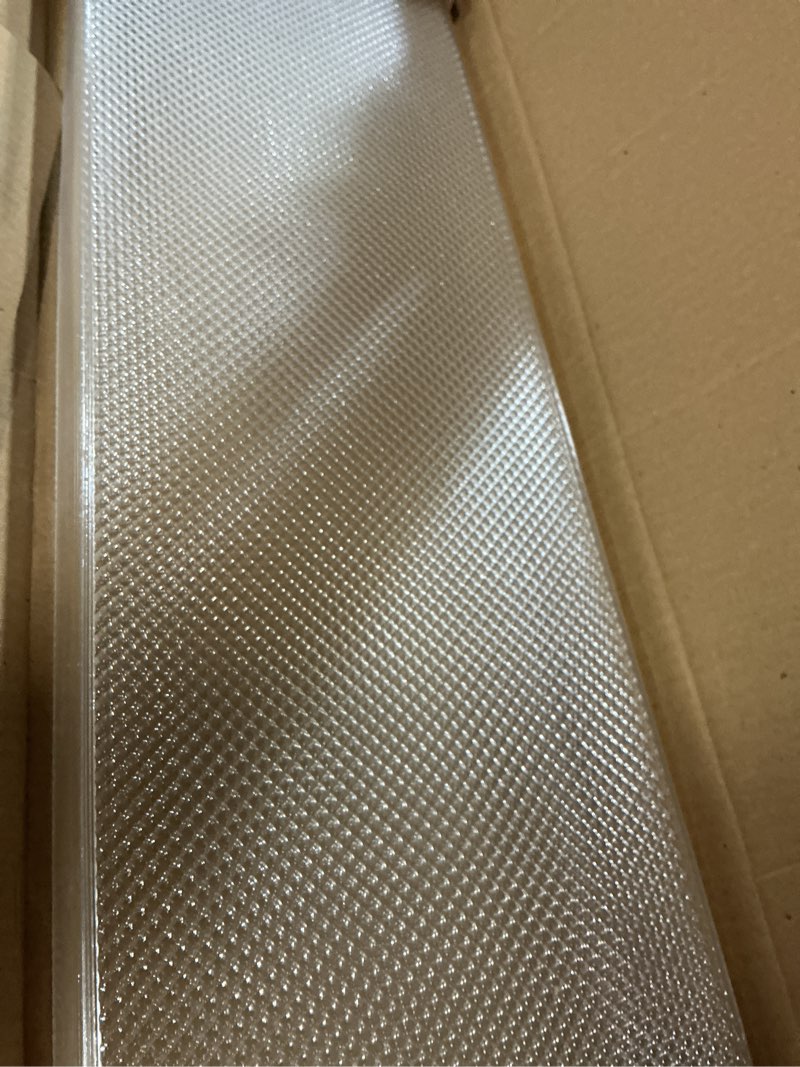 Condition photo showing New/Like New for lithonia lighting 4 foot replacement acrylic diffuser lens, clear prismatic replacement cover for 48-inch sb series narrow body square wraparound ceiling light fixture for shop lights