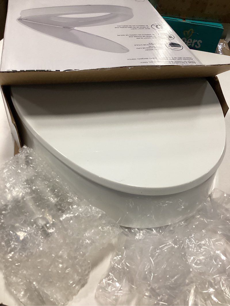 Condition photo showing Good Condition for KOHLER 25875-0 Hyten 3" Height, Elevated Soft Close Elongated Toilet Seat, Contoured Seat with Grip-Tight Bumpers, Quick-Attach Hardware, No Slam Toilet Seat, White White Elongated