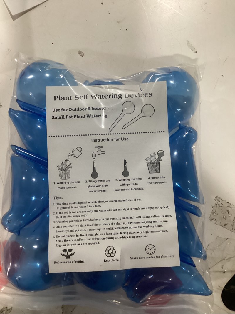 Condition photo showing Good Condition for Plant Self-Watering Bulbs, 10pcs Self Watering Planter Insert, Flower Automatic Watering Drip Irriga