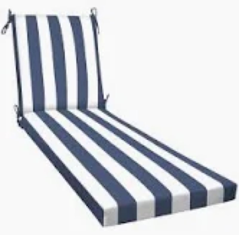 Meridian Outdoor Chaise Lounge Cushion – Weather-Resistant, Reversible, Plush Comfort