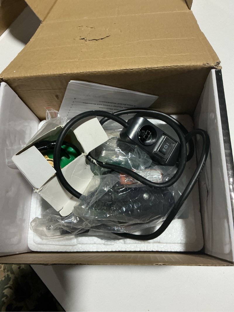 Condition photo showing As Is for BACOENG 3/4'' 110V RS15/6G 3-Speed Control Hot Water Circulation Pump/Circulating Pump With US Plug and Flow Switch