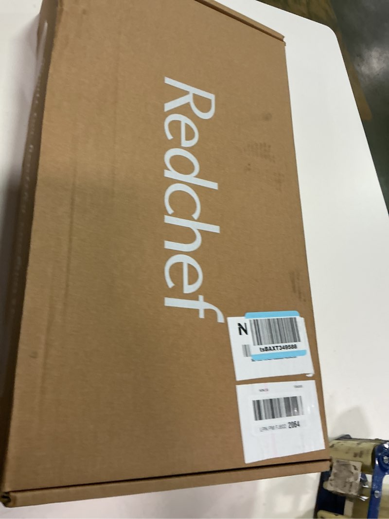 Condition photo showing New/Like New for Redchef Ceramic Saute Pan with Lid, Nonstick Deep Frying Pan, 5QT Jumbo Cooker with Helper Handle & Lid, Non Toxic Ceramic Cooking Pan, Chef Pan, Dishwasher & Oven Safe, PFAS PFOA & PTFE Free Beige