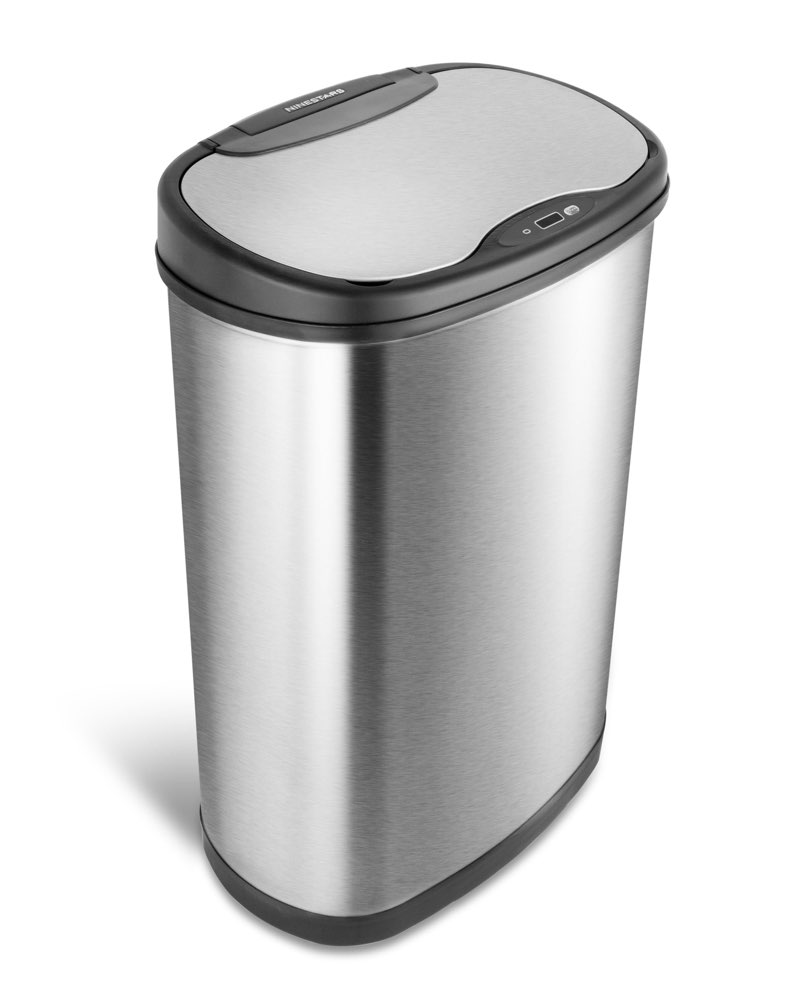 Nine Stars 13.2 Gallon Stainless Steel Motion Sensor Trash Can