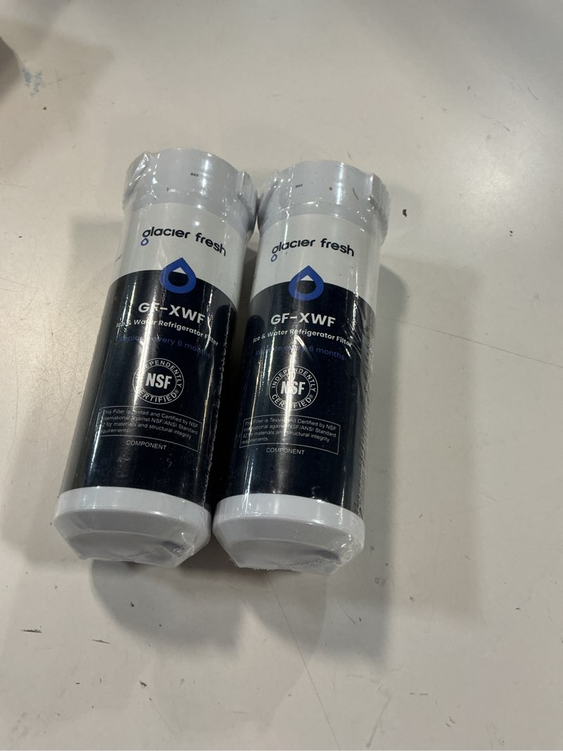 Condition photo showing New/Like New for glacier fresh xwf replacement for ge xwf refrigerator water filter pack of 4 (not xwfe