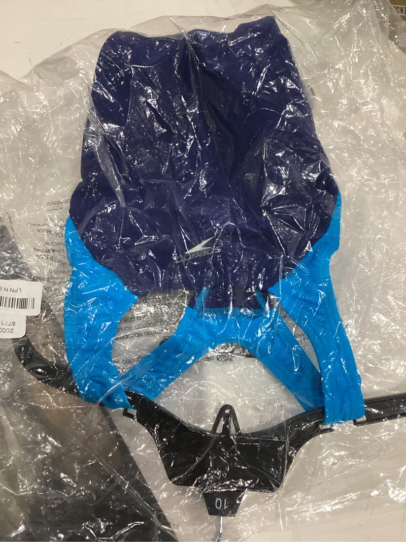 Condition photo showing Good Condition for speedo girl's swimsuit one piece infinity splice thick strap deep water 10