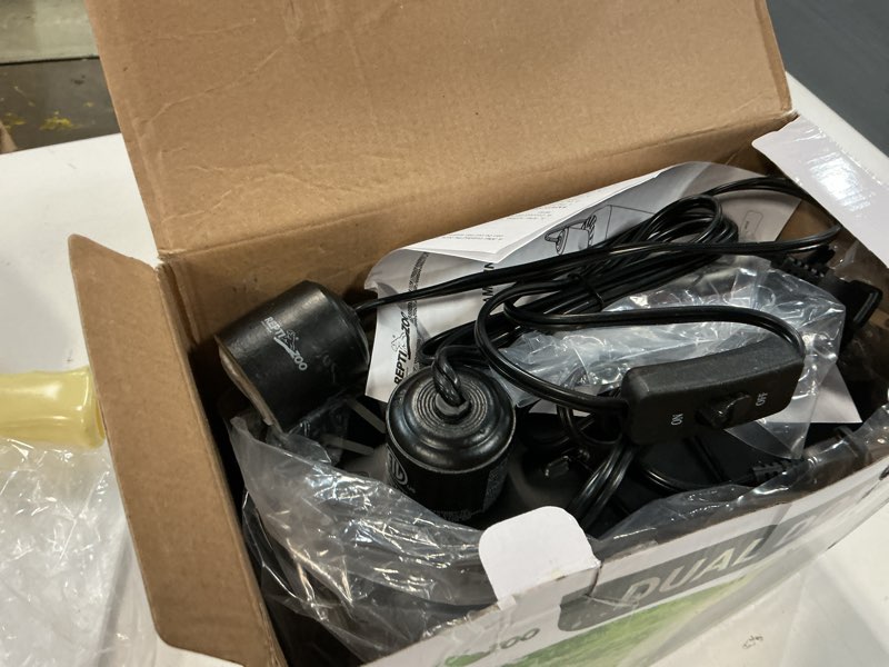 Condition photo showing Good Condition for REPTI ZOO Dual Reptile Light Fixture with Dimming Thermostat and Timer, Deep Dome Lamp Fixture with Independent Reptile Dimming Thermostat Heat Bulb Temperature Controller and Timing Function