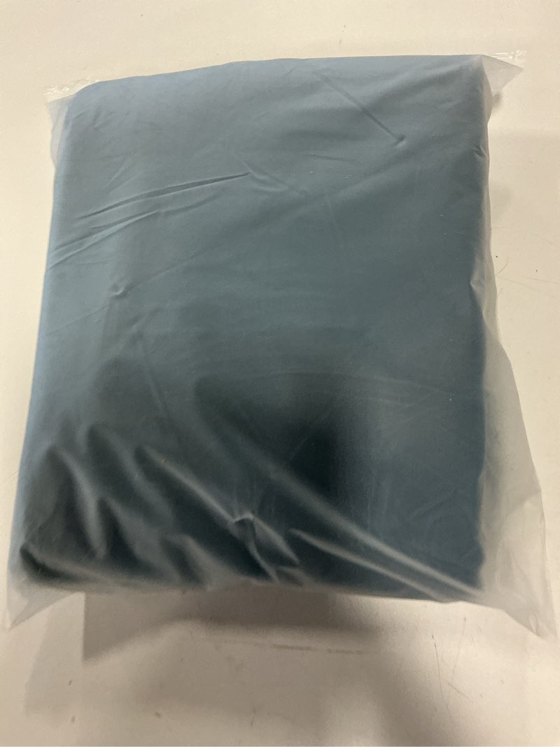 Condition photo showing New/Like New for Easy-Going Blackout Curtains for Bedroom, Solid Thermal Insulated Grommet and Noise Reduction Window Drapes, Room Darkening Curtains for Living Room, 2 Panels (52x108 in,Bluestone) 52"W x 108"L (Pack of 2) Bluestone