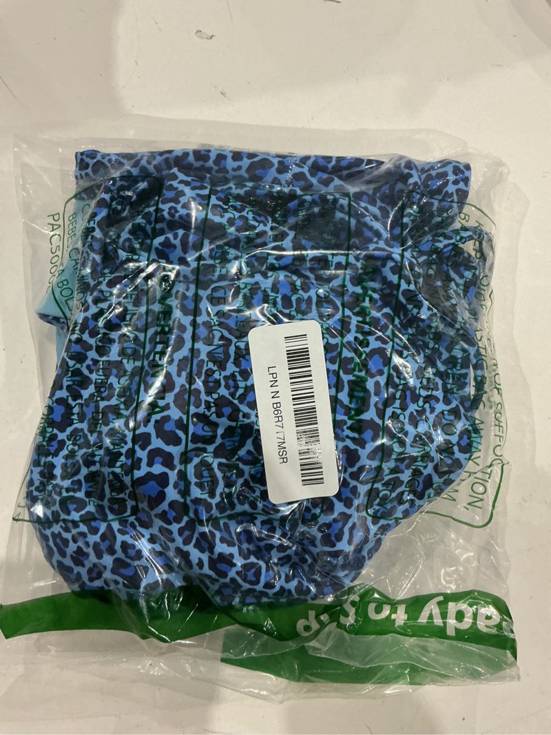 Condition photo showing Good Condition for women's vintage halter triangle bikini sets summer boy shorts swimsuit lace trim y2k bathing suits swimwear large blue