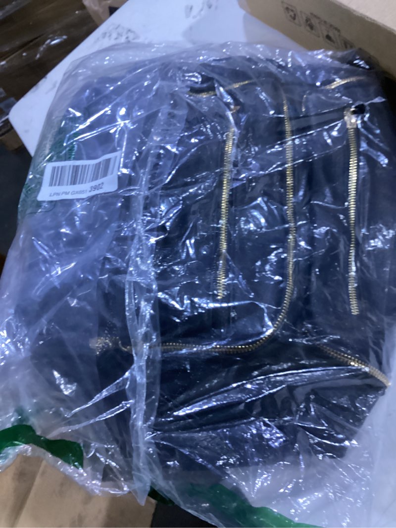 Condition photo showing Good Condition for omanmoli diaper bag backpack baby diaper bag leather with 17 diaper bag organizing pouches,changing pad,stroller straps,4 insulated pockets,black