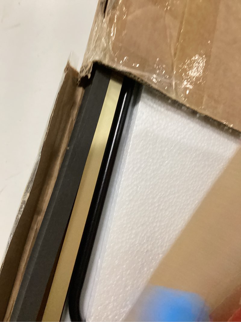 Condition photo showing Good Condition for 57" x 20" Arched Full Length Mirror - Wall Mounted/Floor Mirror Aluminum Alloy Frame Full Body Mirrors for Bathroom Living Room Bedroom and Entryway,Black