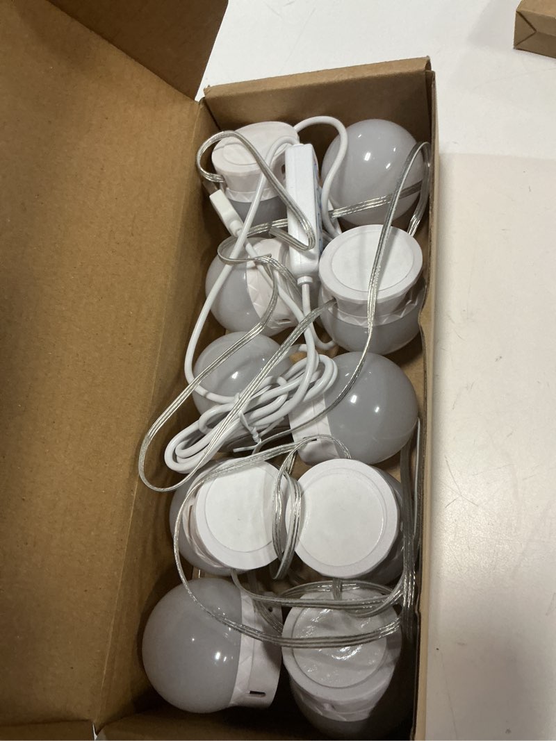 Condition photo showing Good Condition for heloie 22.6ft led vanity mirror lights with 14 dimmable light bulbs makeup vanity lights for big long mirror,mirror not included white