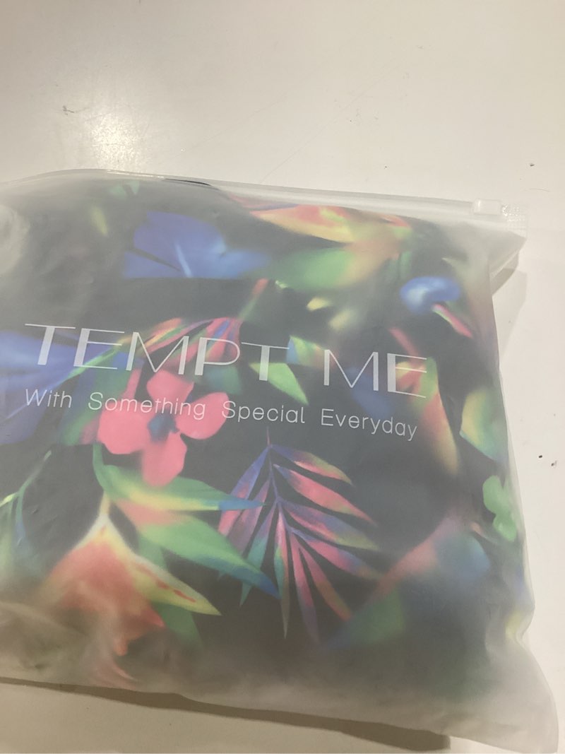 Condition photo showing New/Like New for women tankini swimsuits with shorts two piece tummy control bathing suits | two pockets,tummy control,built-in brief,quick dry,removable cups,high waisted short medium black colorful leaves