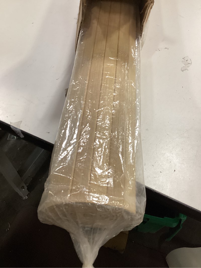 Condition photo showing Good Condition for Art3d Natural Bamboo Wall Panel for Interior Wall Decor, Renewable Pole Wrap Wainscoting Paneling for Wall Ceiling Furniture Cabinet Office, 48 x 96 Inch - Carbonized 48" x 96" Carbonized