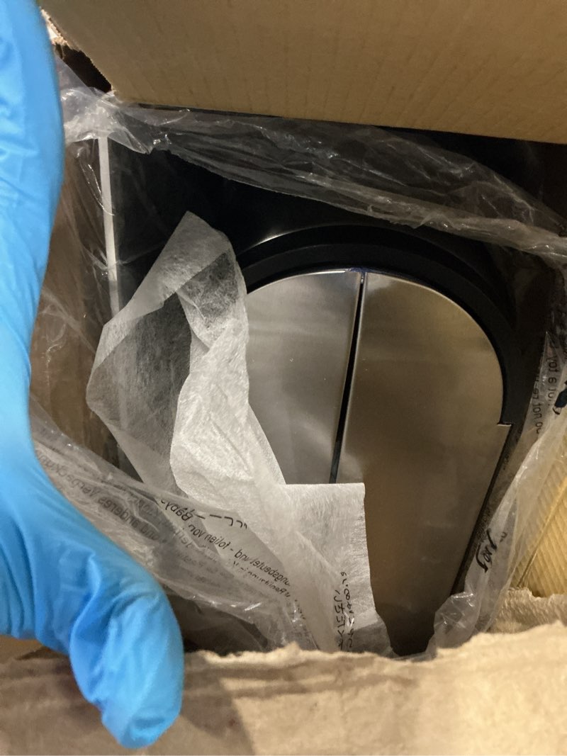 Condition photo showing Good Condition for simplehuman 18 Liter / 4.8 Gallon Butterfly Lid Kitchen Step Trash Can, Brushed Stainless Steel