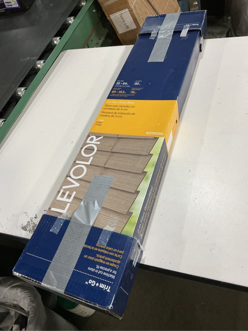 Levolor 2 in Faux Wood Blind  Greige