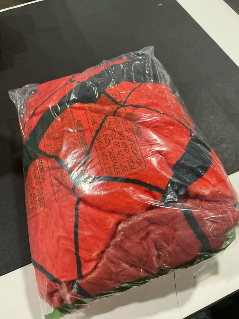 Condition photo showing Good Condition for Breling Spider and Spiderweb Throw Blanket 50"x60" Red and Black Spider Web Blanket Winter Warm Deco