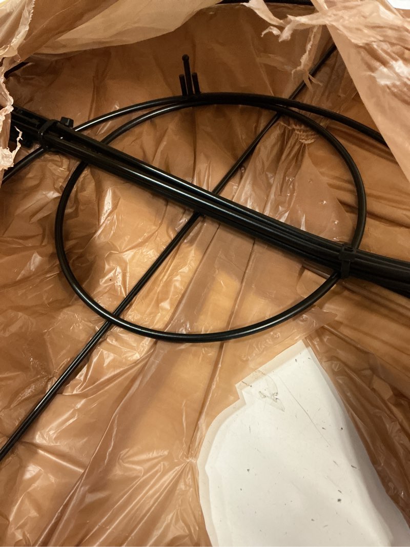 Condition photo showing As Is for vicamb 1 pack metal peony plant support cage,32.2" h x 19.2" d grow through flower support with wide