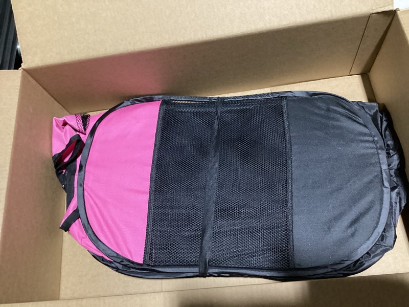 Condition photo showing Good Condition for Portable Dog Playpen for Small Dogs Indoor Outdoor, Foldable Pet Puppy Playpens Kennel Tent with Top Cover Door for House Cat Kitty for Dog Lover as (Medium Size, Pink) Pink M [35.5" x 35.5" x 23.1"]