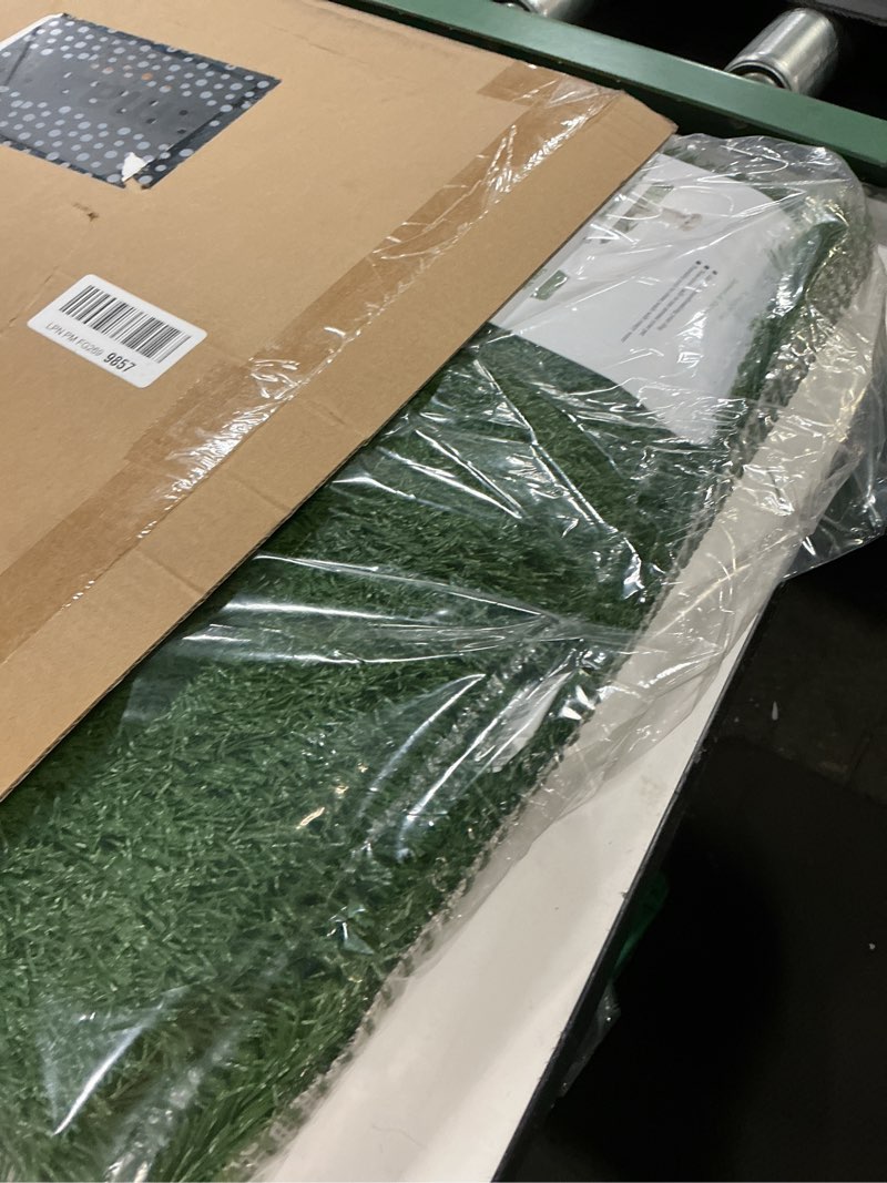 Condition photo showing New/Like New for artificial grass puppy pee pad for dogs and small pets - set of three 30x20 inch, reusable 3-layer turf pads for dogs - indoor and outdoor fake grass potty pet supplies by petmaker large 3-layer replacement pads