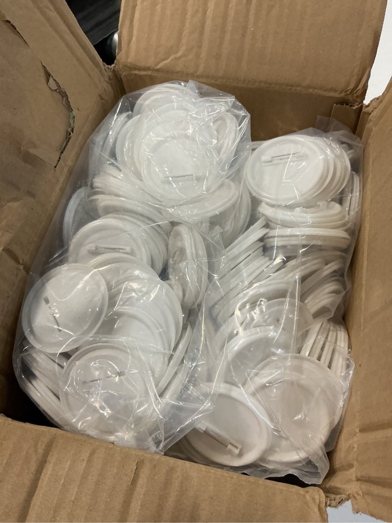 Condition photo showing Good Condition for 200 sets 58mm/2.25 inch button maker supplies, pin back button parts for button maker machine 58mm, including metal covers, plastic back covers, clear plastic film&blank paper 58mm/2.25 inch 200 sets