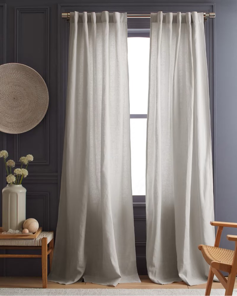 quince heavyweight european linen curtain cloud 48x84 1 panel