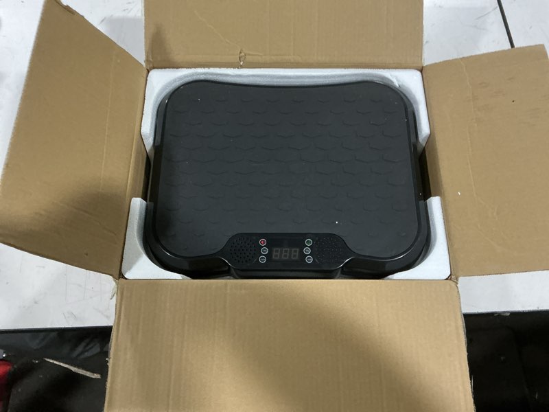 Condition photo showing Good Condition for aorapulse vibration plate exercise machine, vibration plate for lymphatic drainage weight loss, 400 lbs capacity full body workout vibrate fitness platform for home women men slim-black
