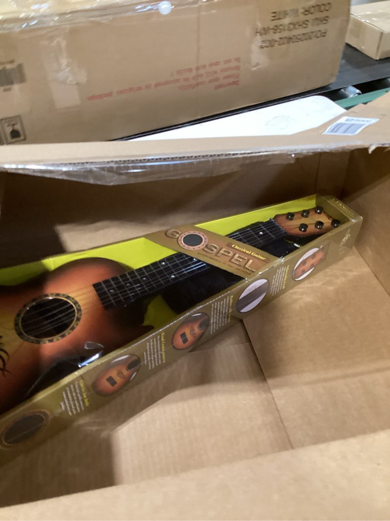 Condition photo showing Good Condition for 23" Acoustic Guitar, Kids 6 String Toy Guitar - Realistic Steel Strings - Beginner Practice First Musical Instrument for Children, Toddlers (Amber Sunburst)