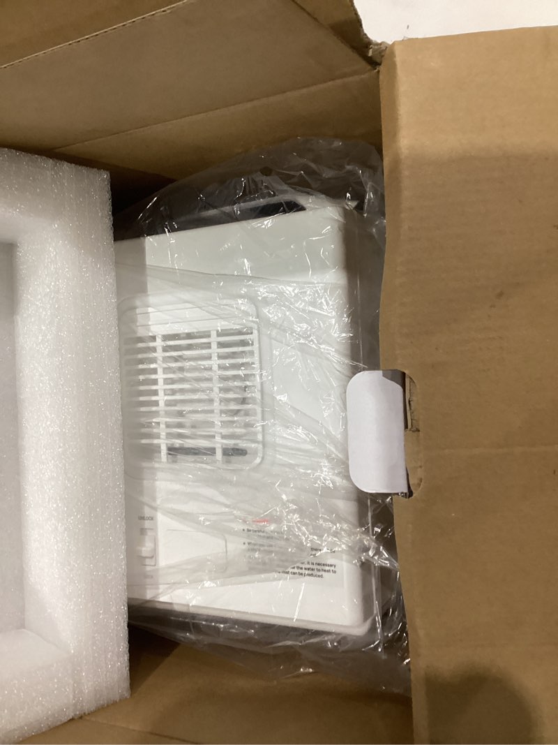 Condition photo showing New/Like New for TURBRO 4L/1Gal 304 Stainless Steel Steam Humidifier, Warm Mist Humidifier for Bedroom Baby Nursery, 500 mL/h Output, Dishwasher Safe, Easy to Clean, 2 Misting Levels with Sleep Mode 1-12h Timer, GLS04