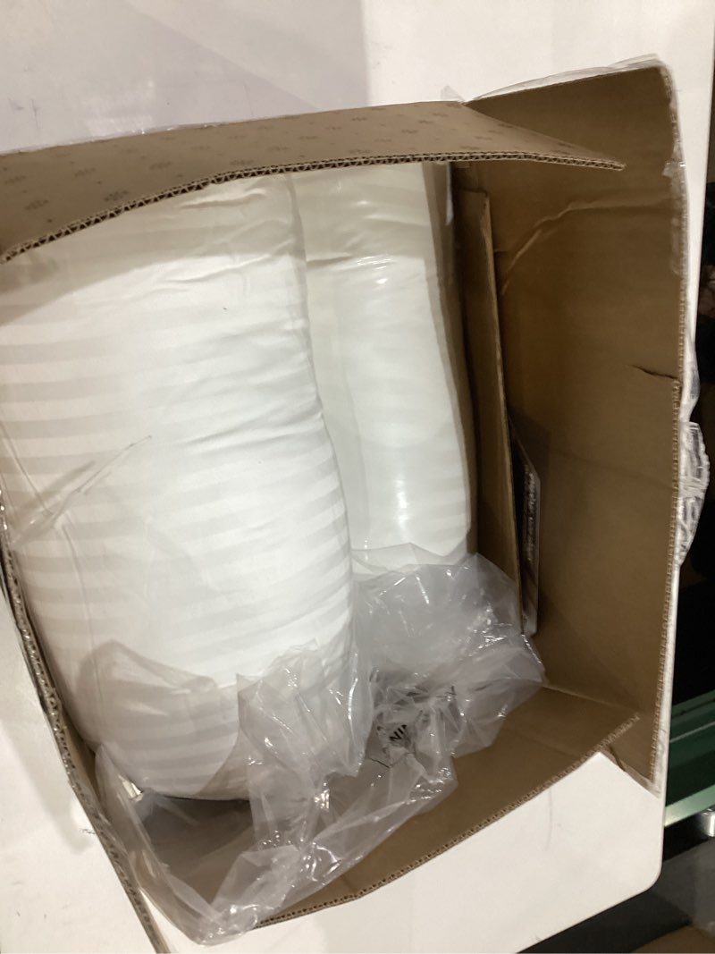 Condition photo showing Good Condition for beckham hotel collection bed pillows standard/queen size set of 2 - original soft down alternative pillow for sleeping - soft support for back, stomach or side sleepers queen / standard white