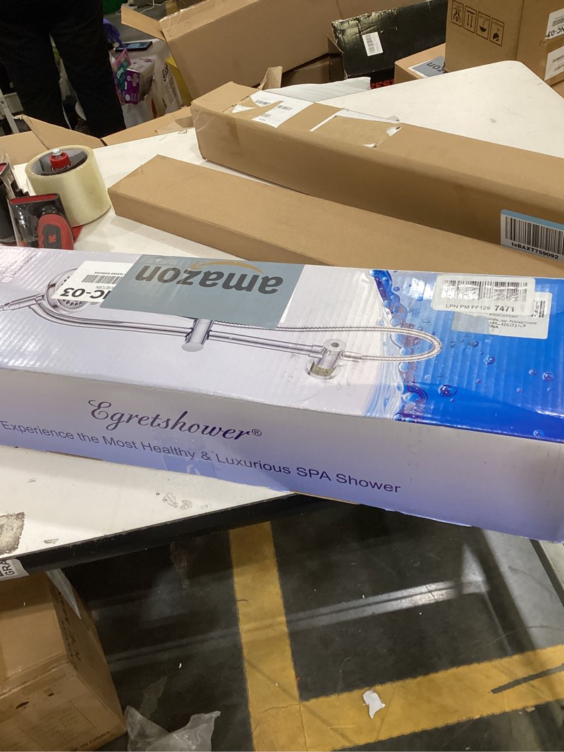 Condition photo showing New/Like New for High Pressure Handheld/Rain 82-mode 3-way Shower Head Combo with 25.75" Adjustable Drill-free Stainless Steel Slide Bar, Pet & Tub Power Wash and Anti-clog Nozzles, with 5ft Hose - Polished Chrome