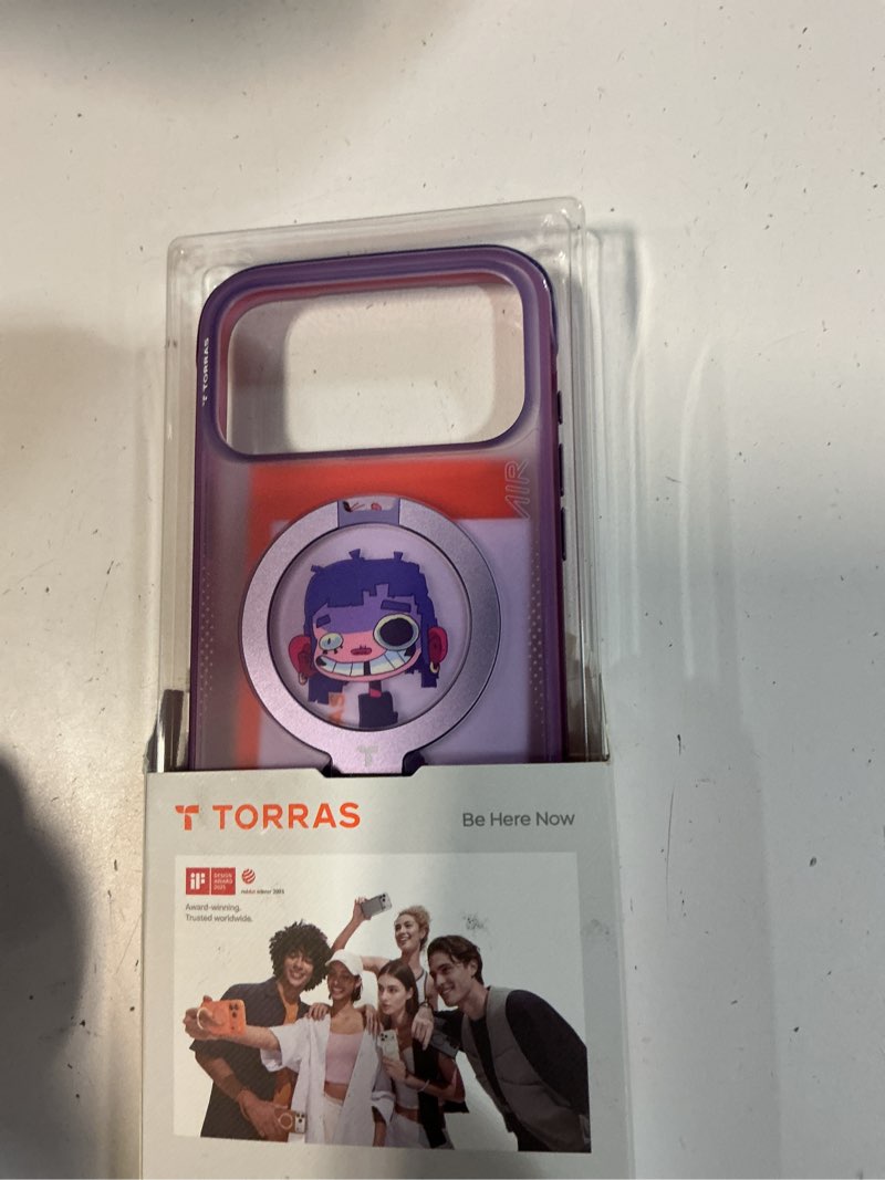 Condition photo showing Good Condition for torras x gawx q3 air limited edition case for iphone 17 pro max 6.9 inch, stronger magnetic stand, fit for magsafe, heavy-duty protection for iphone 17 pro max case, neon nightmuse iphone 17 pro max 6.9" neon night muse