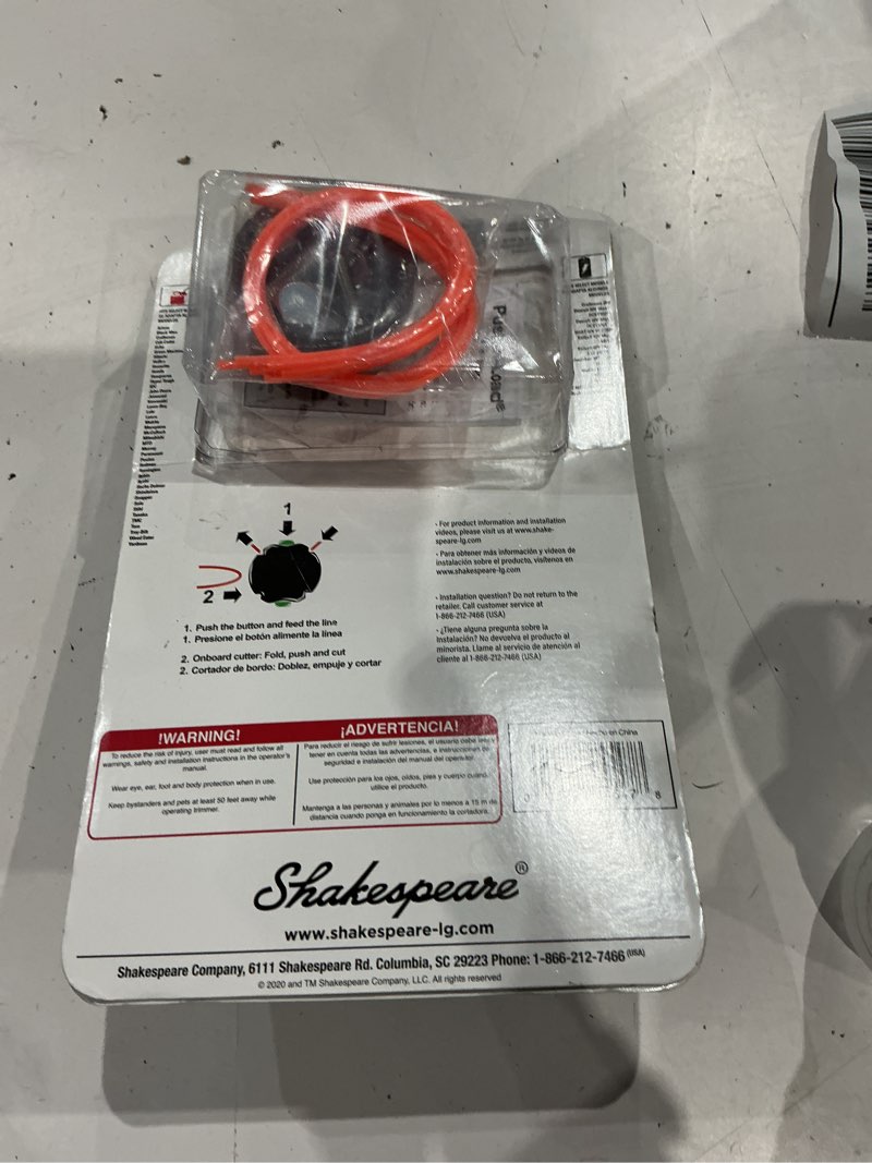Condition photo showing As Is for shakespeare push-n-load trim head