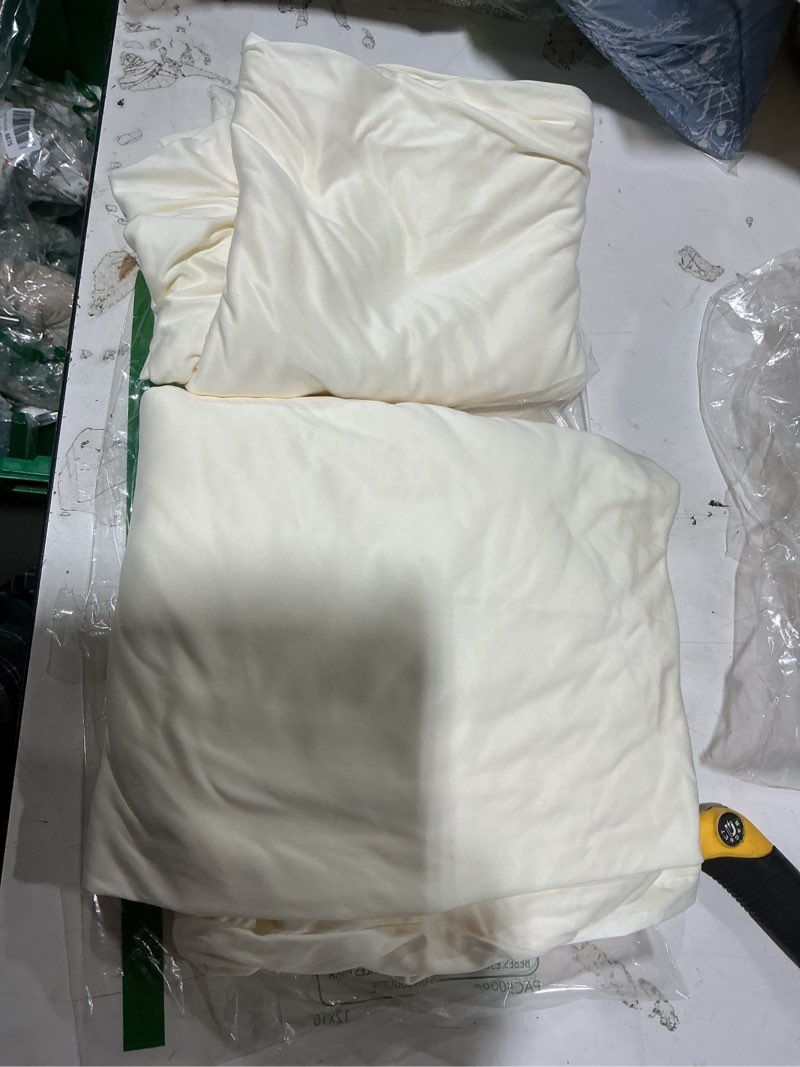 Condition photo showing Good Condition for (color may vary) putros wedding arch cover 7.2ft, 6ft beige spandex fitted arch cover for round top chiara backdrop stand covers 2 set for wedding birthday party decoration