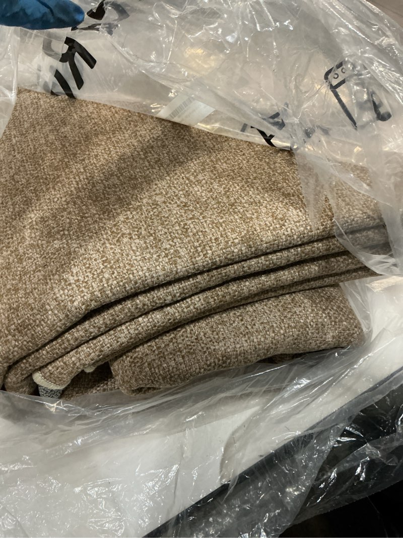 Condition photo showing As Is for lbro2m easy jute solid area rug 4x4 round washable rugs for living room dining room bedroom natural jute look indoor outdoor rug durable, solid non shedding eco friendly (4x4 natural) natural 4' (round)