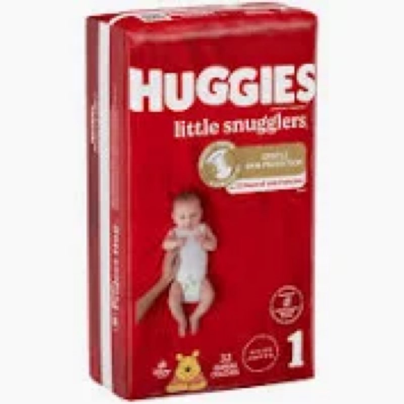 Huggies Little Snugglers Size 1. 33 Count Diaper Couches