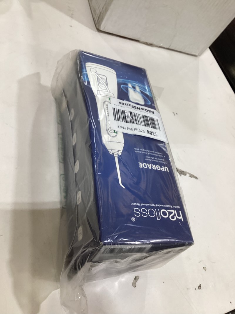 Condition photo showing New/Like New for H2ofloss Water Dental Flosser Teeth Pick -Portable Oral Irrigator with 5 Modes, Rechargeable IPX7 Waterproof Orthodontic Teeth Cleaner Pick Cordless for Home Travel-300ml Water Tank Gold Black Gold