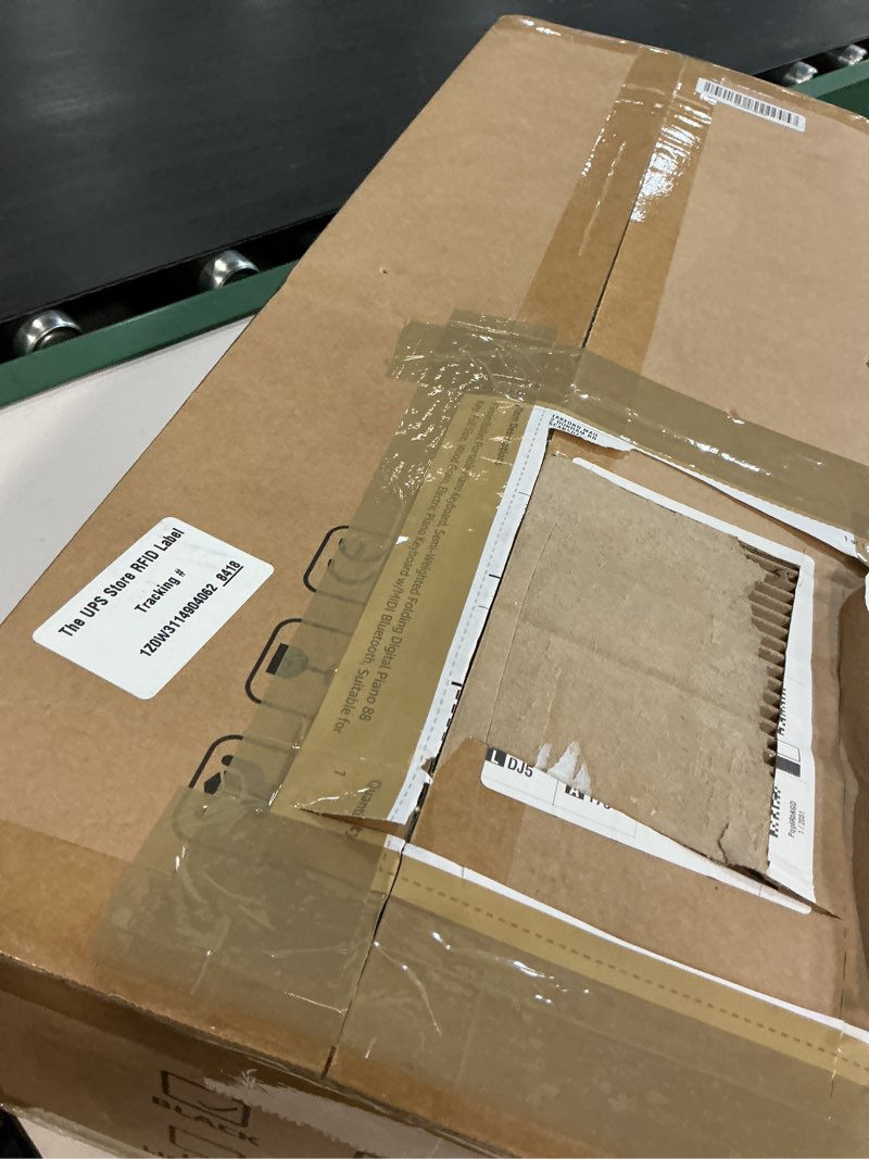 Condition photo showing New/Like New for Portable Piano Keyboard, Semi-Weighted Folding Digital Piano 88 Key, Full Size, Wood Grain, Electric Piano Keyboard w/MIDI Bluetooth, Suitable for Adult, Toddler 88 Key Black