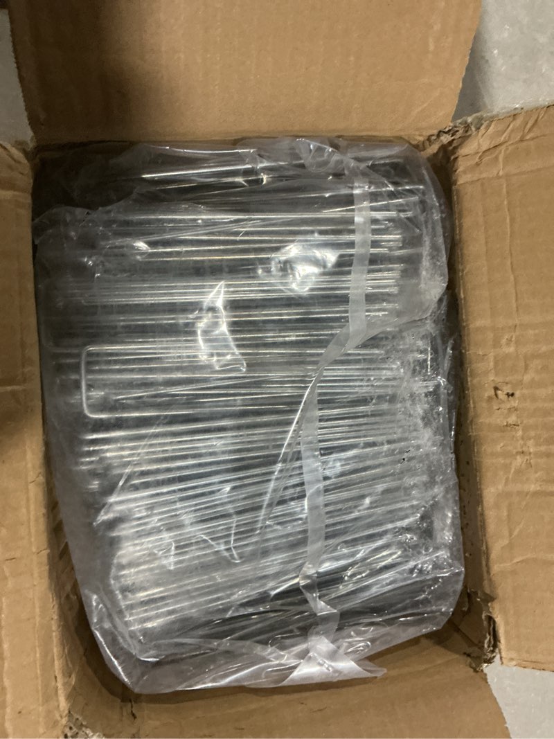 Condition photo showing Good Condition for feed garden 6 inch 500 pack galvanized landscape staples plant cover pins 11 gauge tent stakes garden stakes landscaping fabric sod pins yard spikes for decoration weed barrier fabric