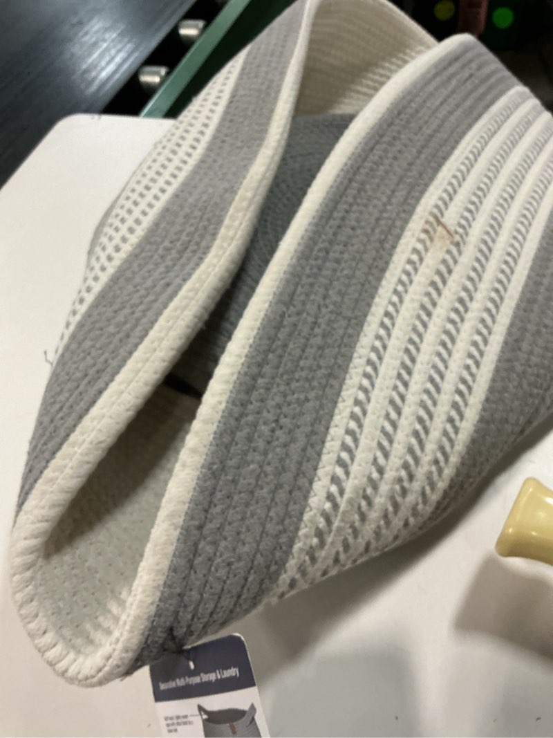 Condition photo showing Good Condition for clevermade xl rope belly basket stone gray