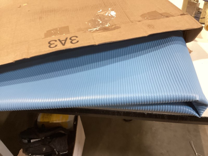 Condition photo showing Good Condition for swimline hydrotools protective pool ladder mat for above ground pools – safety & stability for stairs, steps & ladders – premium durable material, 48" x 60" 48 x 60 in.