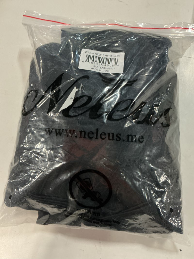 Condition photo showing New/Like New for neleus womens compression t shirt yoga athletic dry fit long sleeve 3 pack black us size 3xl