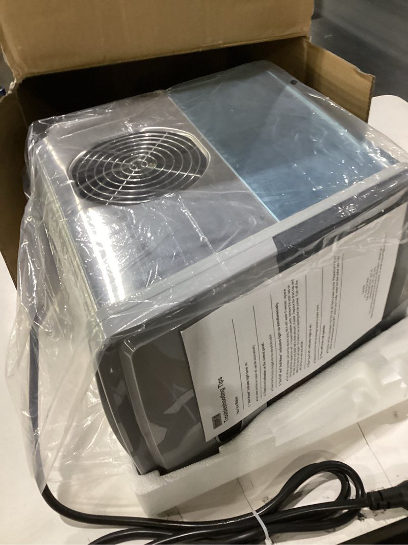 Condition photo showing New/Like New for Frigidaire 26 Lbs per Day Portable Compact Maker, Ice Making Machine, Stainless, Medium