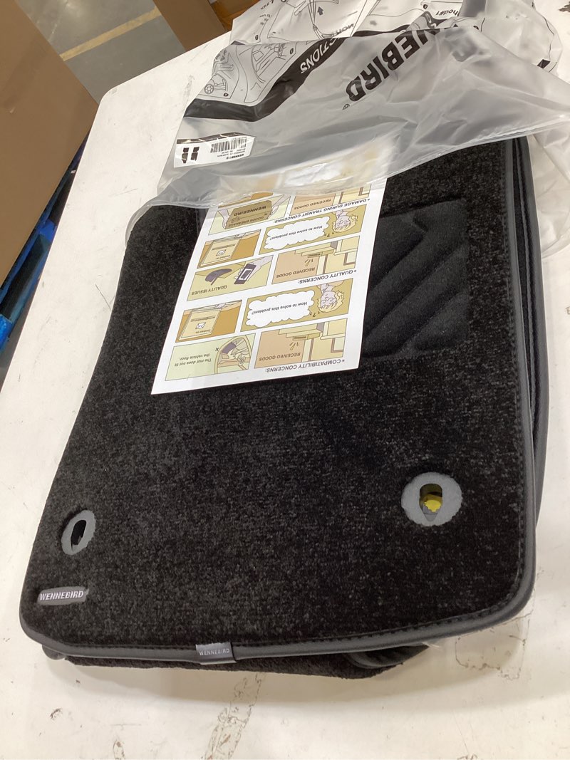 Condition photo showing New/Like New for wennebird superior carpet floor mats for 2011-2019 fiat 500 (not for abarth 595), 0.6-inch ultra-thick, noise-reducing, all-weather waterproof anti-slip – 4-pc set 2011-2019 fiat 500 4-pc set