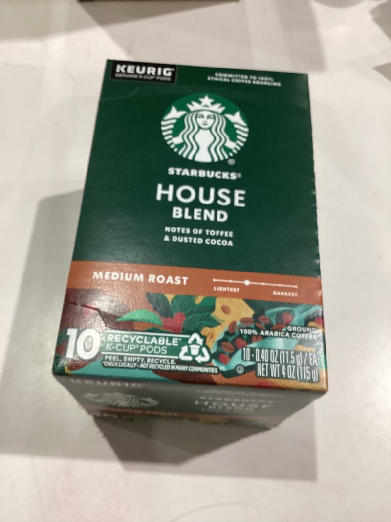 Condition photo showing Good Condition for Starbucks K-Cup Coffee Pods, Medium Roast Coffee, House Blend, 100% Arabica, 1 box (10 pods) House Blend 10 Count (Pack of 1)