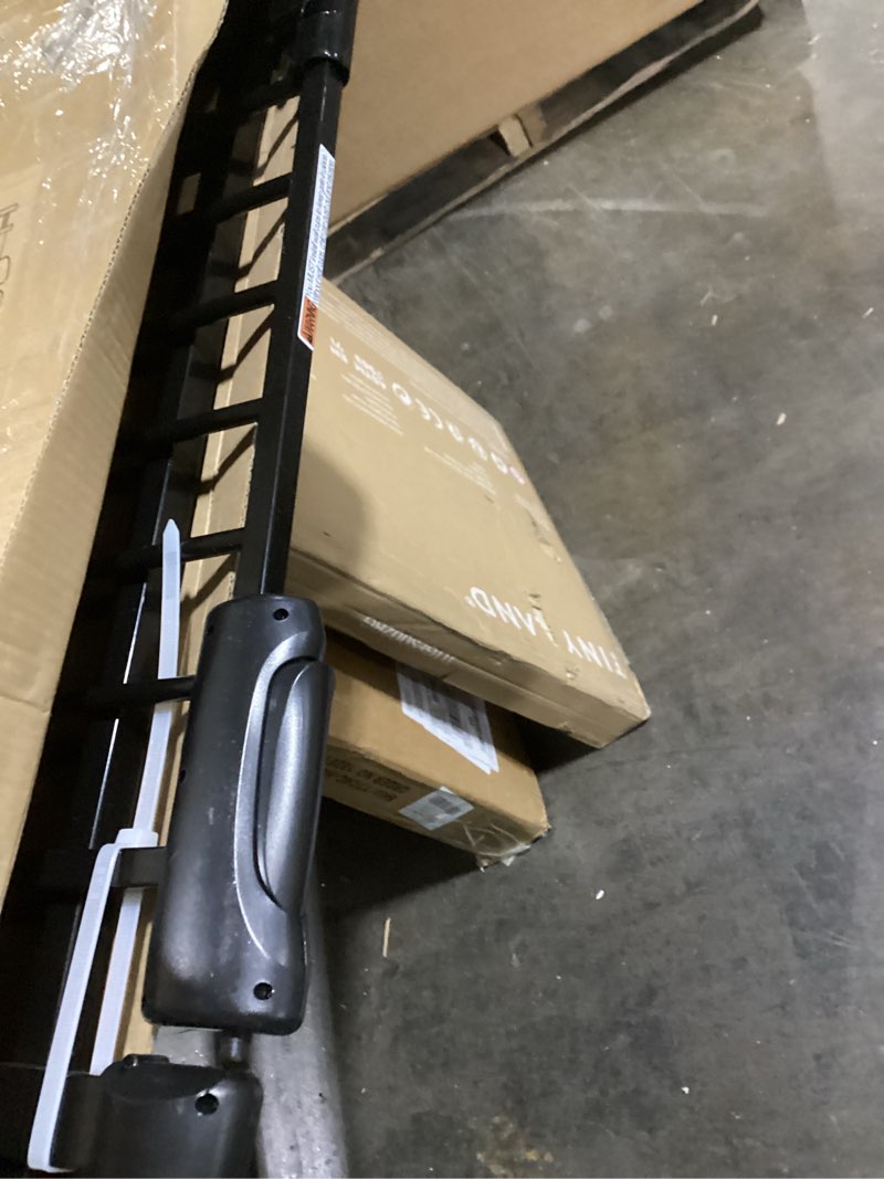 Condition photo showing Good Condition for Extra Wide Baby Gate Extra Tall Tension Indoor Safety Gates Black Metal Large Pressure Mount Pet Gate Walk Through Safety Dog Gate for The House Doorways Stairs (57.48"-62.2"/146-158CM, Black) 57.48"-62.2"/146-158CM Black
