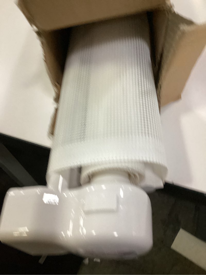 Condition photo showing Good Condition for Reinforced 48" Extra Tall Baby Gate with Support Rods, 4 Ft Tall Retractable Gate for Dogs 55" Wide Pet Gates for Doorways Mesh Cat Gate - Prevent Baby/Pet from Jumping Over, White White Reinforced 48" Tall x 55" Wide