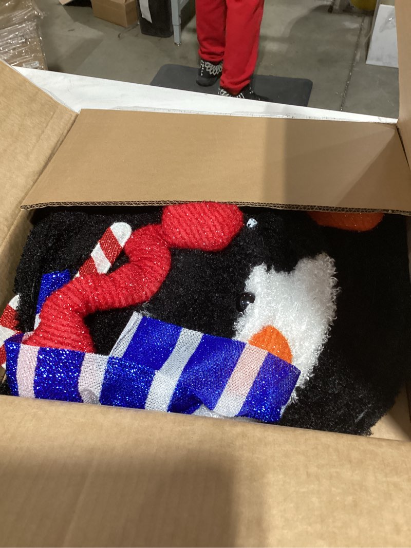 Condition photo showing New/Like New for 36" Lighted Christmas Penguin Decorations 2-Piece Christmas Outdoor Decorations Penguin Set with 75 Warm White LEDs, Expandable Decor for Yard, Garden, Storefront