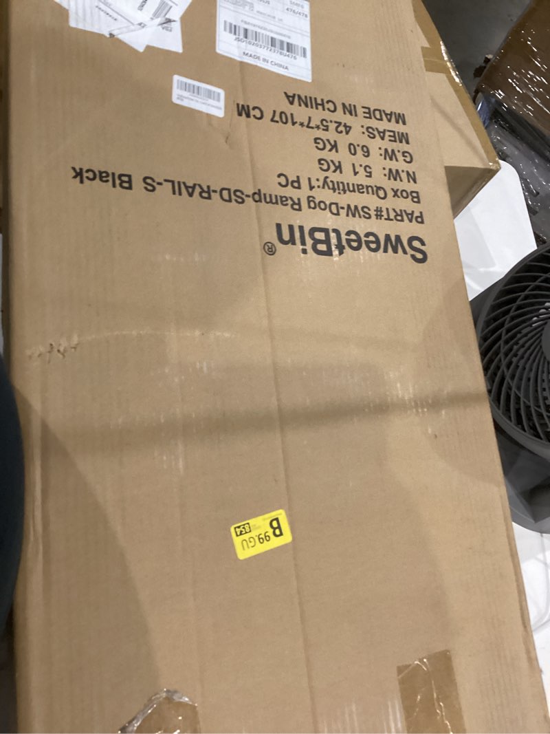 Condition photo showing New/Like New for dog ramp for bed - foldable small to large dog ramp for couch - 6 adjustable height from 12" to 24" - high traction mat & safety side rails - wooden ramp for dogs to get on bed couch car up to 200lbs